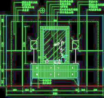 梳妆台、衣柜cad详图素材8