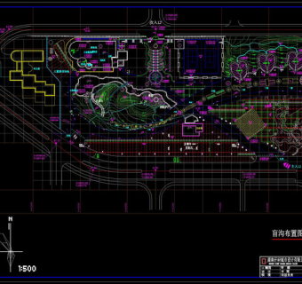 咸嘉新村休闲广场cad素材