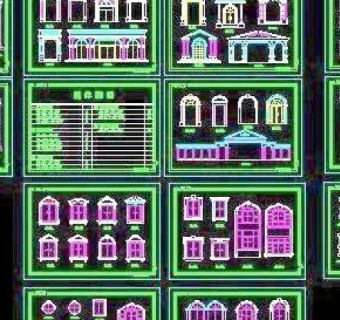 CAD欧式建筑构件