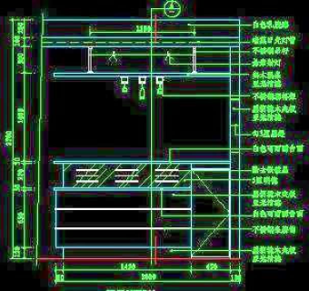 餐厅吧台cad详图11