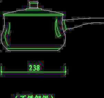 厨房水槽、厨具、器皿CAD图块17