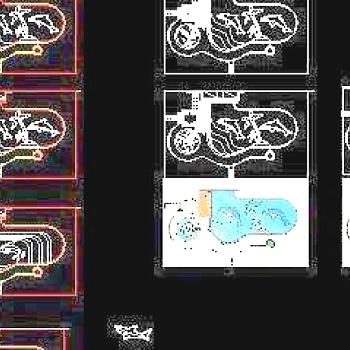 泳池平面图案CAD集合