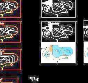 泳池平面图案CAD集合