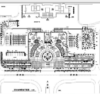 广场绿化cad图纸