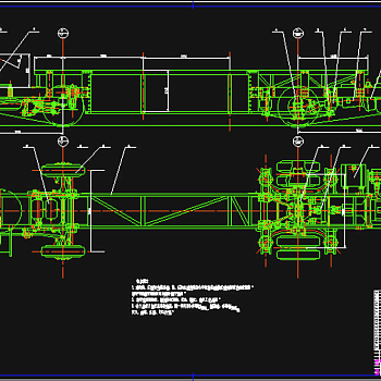 大客车底盘CAD图纸