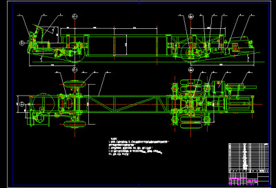 大客车底盘CAD图纸