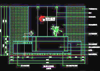 办公室接待台、办公类实例cad详图素材103