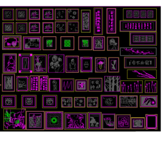 CAD平面布置素材图图片