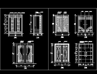 装饰门cad设计施工详图30