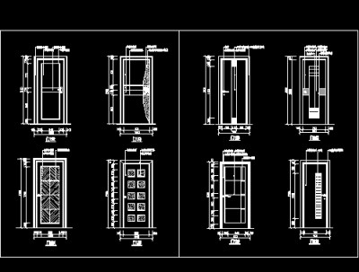 装饰门cad设计施工详图21