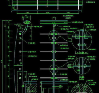 楼梯与栏杆cad详细施工图14