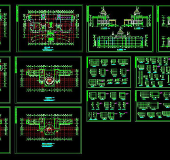 售楼中心cad施工图