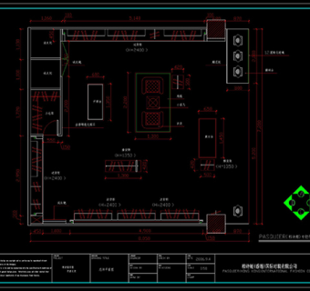 金壶春茶艺店CAD装修图