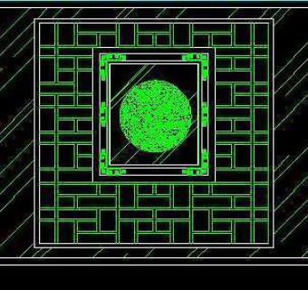 中式落地罩、中式隔断、活动式隔断、低隔断、高隔断CAD图块8