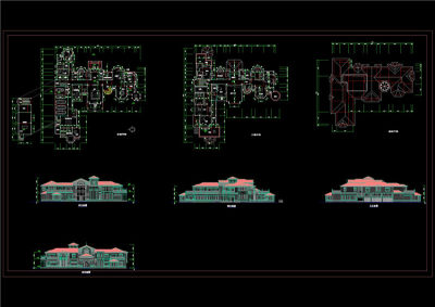 豪宅设计方案图CAD图纸
