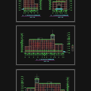 宾馆装修设计立面图CAD图纸