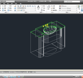 CAD三维洗手台