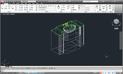 CAD三维洗手台