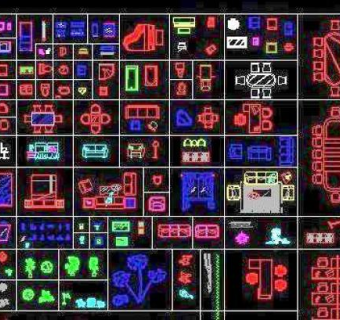 办公家具CAD设计图