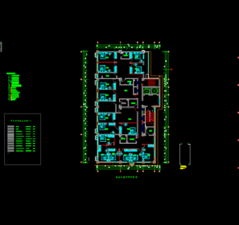 整套CAD公寓平面图