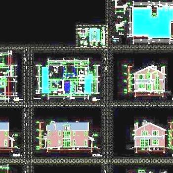 二层别墅cad全套施工图纸 17x11