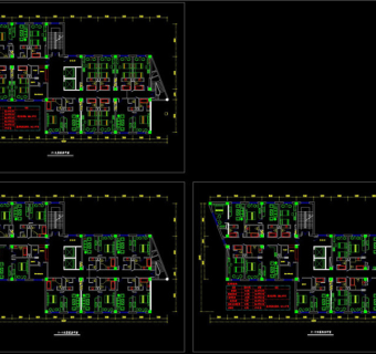 某宾馆平面方案图CAD图纸