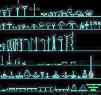 CAD装修装饰立面图库