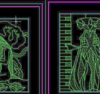 建筑CAD常用千种图块之装饰画