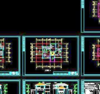 一套优秀的别墅设计CAD施工图26x19