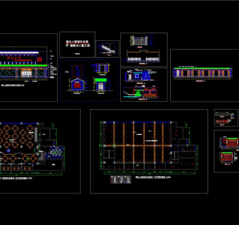 某餐厅连锁店室内装修cad设计图