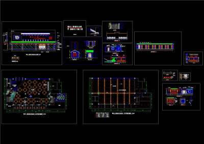 某餐厅连锁店室内装修cad设计图