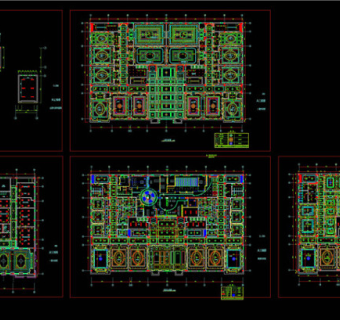 某酒店天花cad装修图