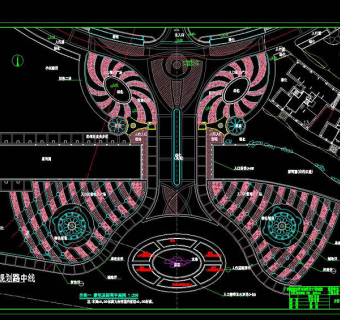 珠江帝景景观园林cad图纸