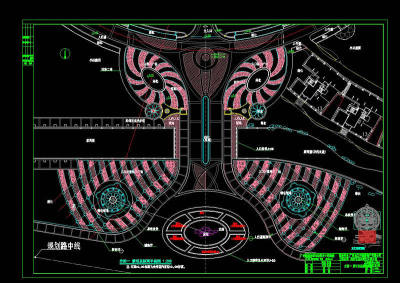 珠江帝景景观园林cad图纸