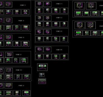 KTV包箱装修施工详图CAD图纸