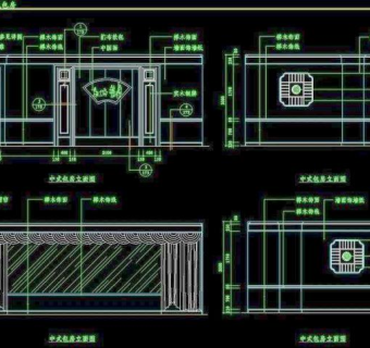 CAD餐厅设计素材餐厅施工