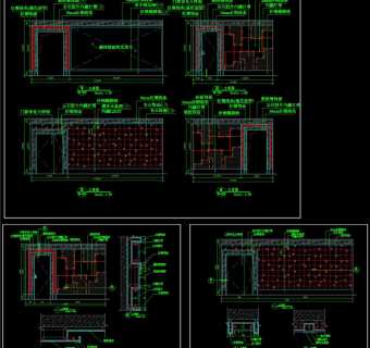 大厅立面图CAD图纸