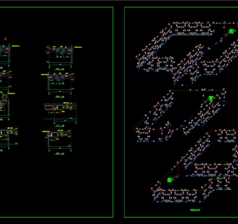大学浴室CAD剖面图CAD图纸