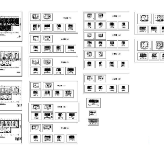 ktv包间施工cad图