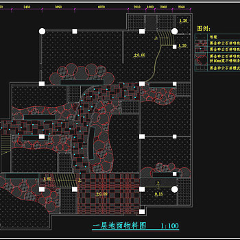 地面物料图CAD图纸