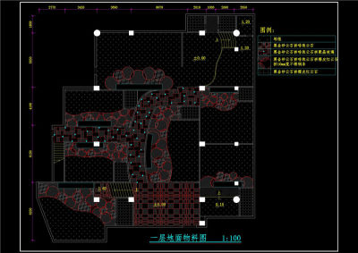 地面物料图CAD图纸