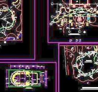 游泳池浴场cad合集