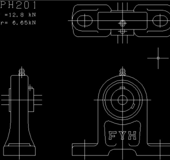 UCPH轴承座CAD图纸