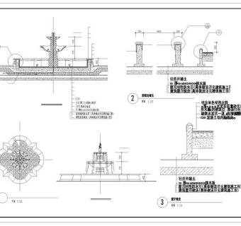 喷泉cad图纸