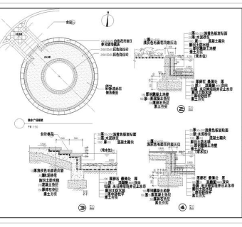 自然水系临水广场cad图纸