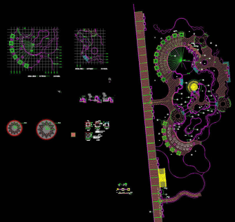 主酒店泳池区详图cad图纸