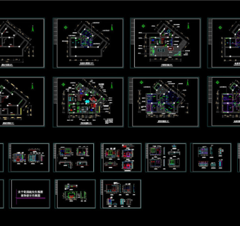某花园异行复式cad装修图