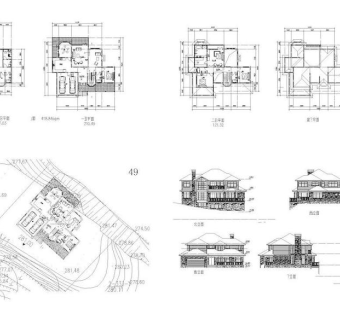 别墅设计CAD图纸