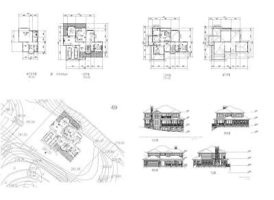 别墅设计CAD图纸