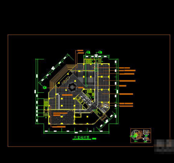 酒店大堂CAD设计图